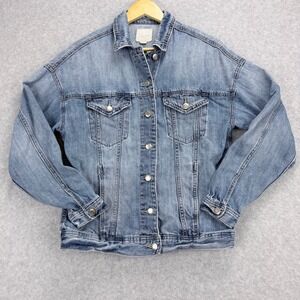 American‎ Eagle Denim Jacket Women XS Blue Casual, 90s, Y2K, Trucker Jacket
